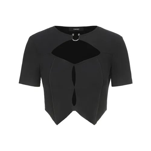 GIMING Черные Женские Короткие Топы