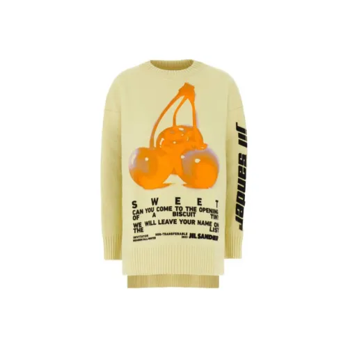 JIL SANDER Желтые Женские Свитеры