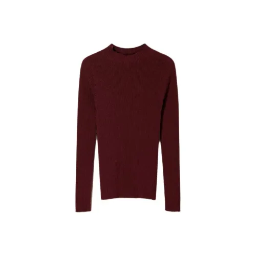 TWINSET Milano Шерсть Водолазка JUMPER Свитер Женские Красный