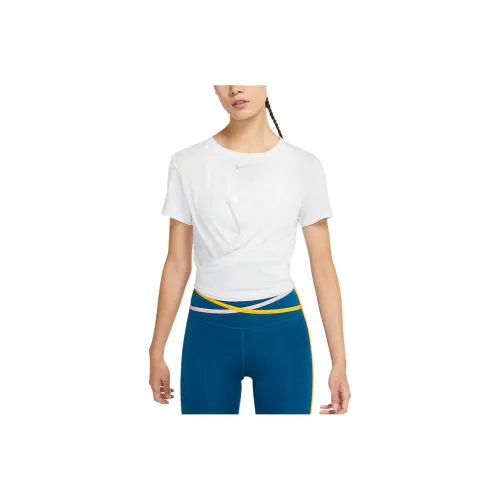 nike Dri Fit Комплект с короткими рукавами T-рубашка Женская Белая