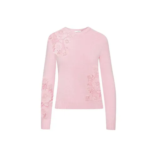 Oscar De La Renta SS24 Свитер Женский Фламинго Розовый