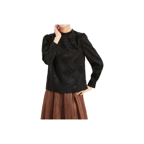 JINJU Рукав-буф Т-рубашка Женская