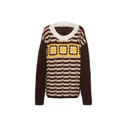 MIU MIU Коричневый Женские Свитеры