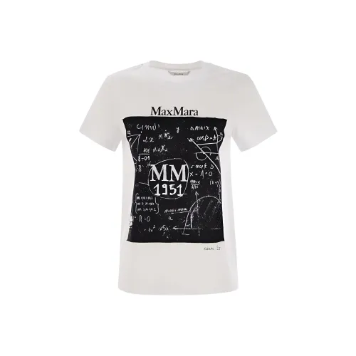 MaxMara Стандартная T-рубашка Женская Белая