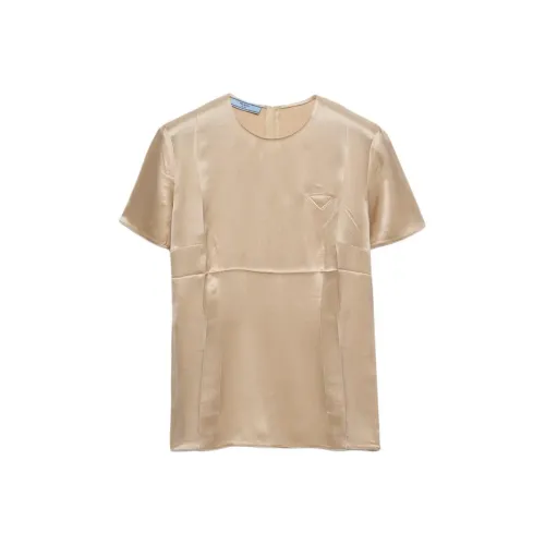 PRADA T Рубашка Женская Пустынно-желтая