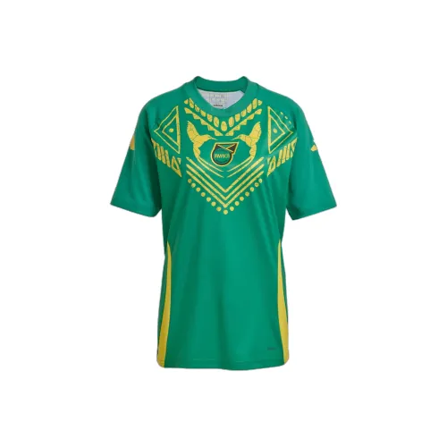 Adidas SS24 JAMAICA PRE Match Джерси Футбол Джерси Мужской Желтый Зеленый