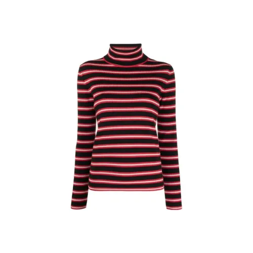 Moncler Черный с Красными Полосами Женские Свитеры