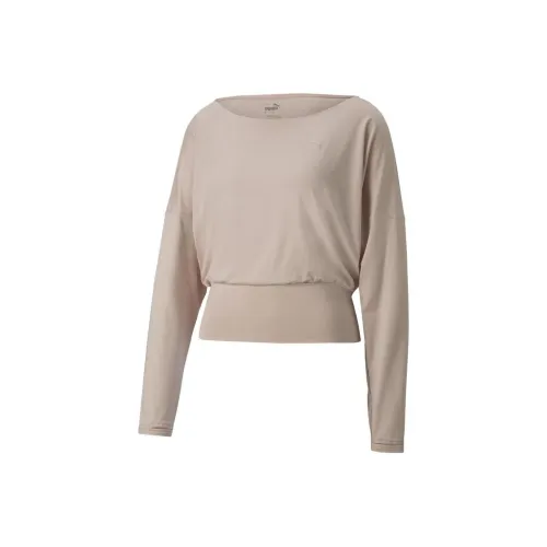 PUMA Yogini Lite Серо-розовые Женские Футболки