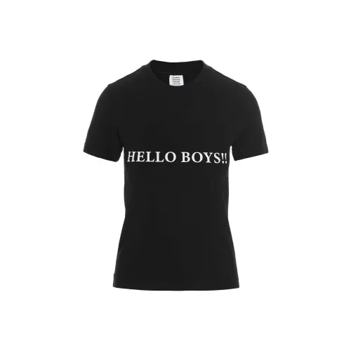 Vetements Черные Женские Футболки