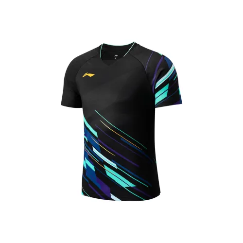 LINING Badminton Series Бадминтон Джерси Унисекс Черный
