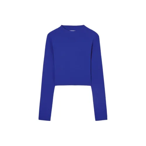 COS Синий Женские Короткие Топы