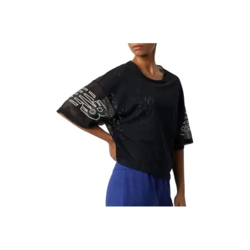New Balance T-Shirt Женская Черная