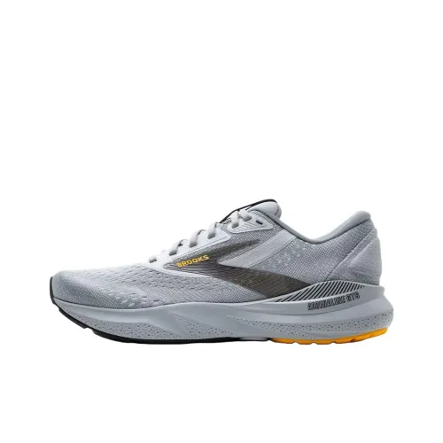 Brooks Adrenaline GTS 24 Амортизация Износостойкий Низкий Топ Беговые кроссовки Мужские Серые