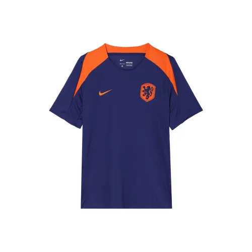 Nike Netherlands Strike Футбол Джерси Мужской Темно-королевский синий Безопасность