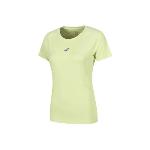 Asics D FRESH Рукав реглан T-рубашка Женская Желтая