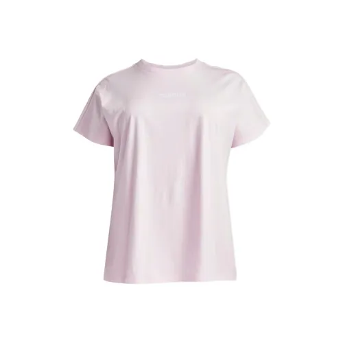 Adidas ESSENTIALSSportswear Стандартная Т-рубашка Женская Прозрачно-розовый Белый