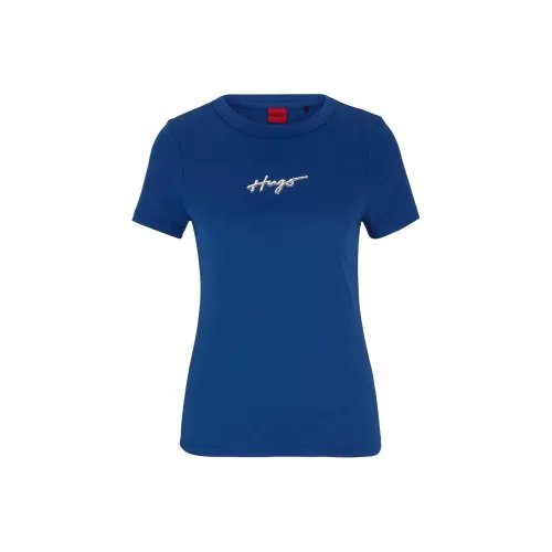 HUGO BOSS Синие Женские Футболки