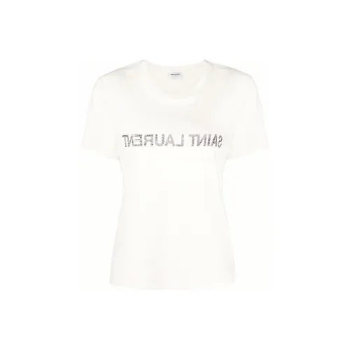 SAINT LAURENT FW22 Стандартная рубашка T белый женский