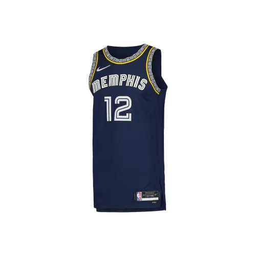 Nike Ja Морант Memphis Grizzlies Размер 12 Баскетбольная Джерси Унисекс Морской Синий