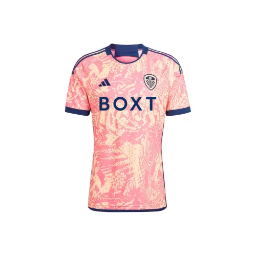 Adidas Leeds United FC 23 24 Третье Футболка Футбол Футболка Мужская Розовая