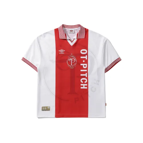 Umbro x OVER THE PITCH SS24 Футбол Джерси Унисекс Белый Красный