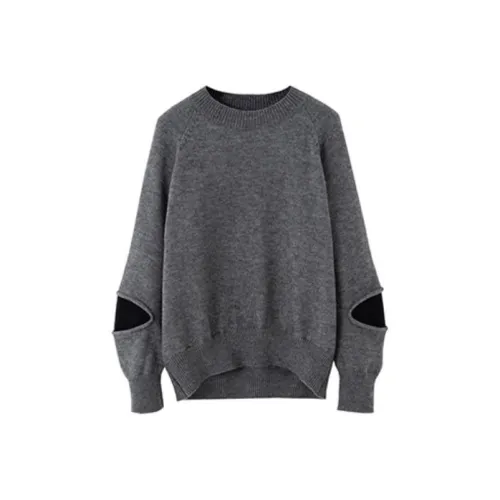 SOON FLOWER Свитер Женский Темно-Серый