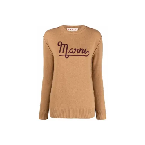 MARNI Коричневый Женские Свитеры
