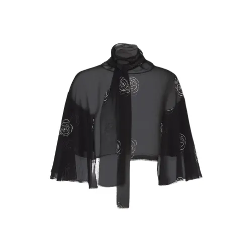 PRADA SS24 CROP TOP Женские Черный