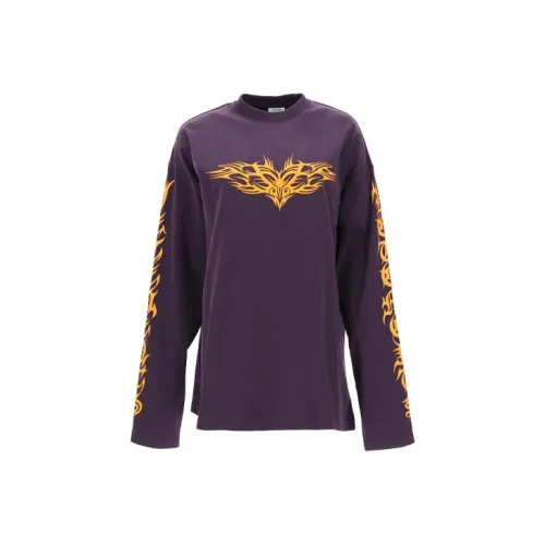 Vetements Фиолетовые Женские Т-рубашки