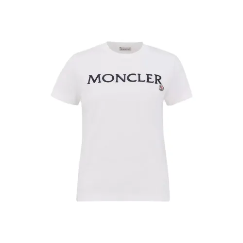 Moncler Стандартная T-рубашка Женская Белая