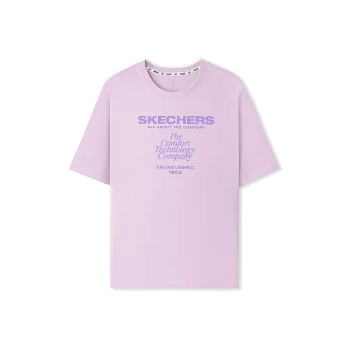 Skechers T-Shirt Женская Светло-Розовая Красная