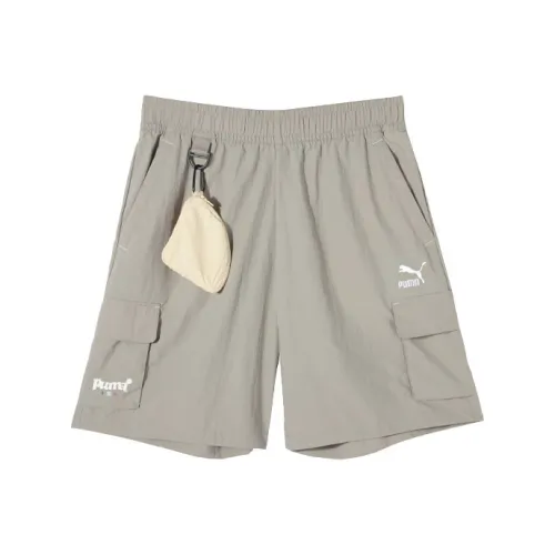 PUMA Повседневные шорты Мужские Birch Green