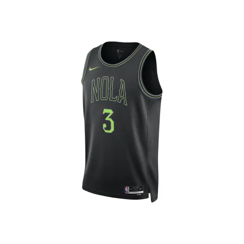 Nike Dri Fit Баскетбольная Джерси Городская Edition 2023 24 New Orleans Pelicans CJ McCollum Размер 3 Мужская Черная