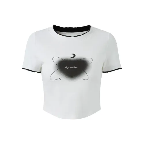 LA.F LAFREEDOM Белый Женские Короткие Топы