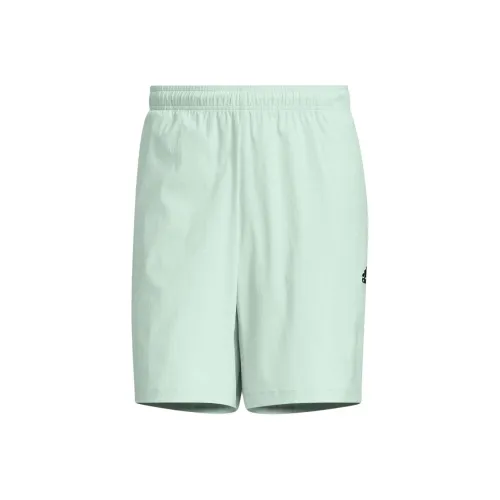 Adidas Повседневные шорты Мужские Лен Зеленый