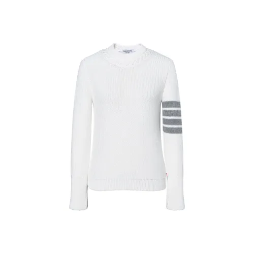 THOM BROWNE Белые Женские Свитеры