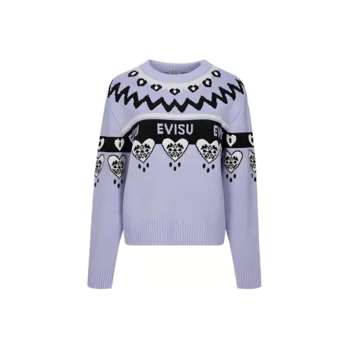 EVISU Фиолетовые Женские Свитера