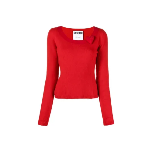 MOSCHINO FW22 Свитер Женский Красный