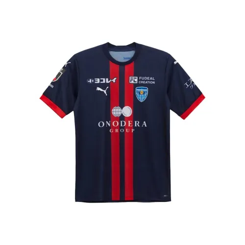 PUMA Yokohama FC SS24 Футбол Джерси Мужской Морской
