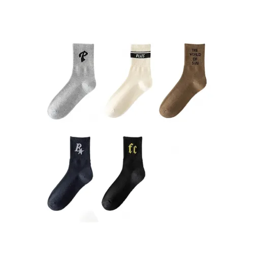 H YXIANG Носки Crew Мужские упаковка из 5 пар