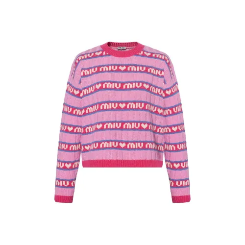 MIU MIU FW21 Свитер Унисекс Розовый