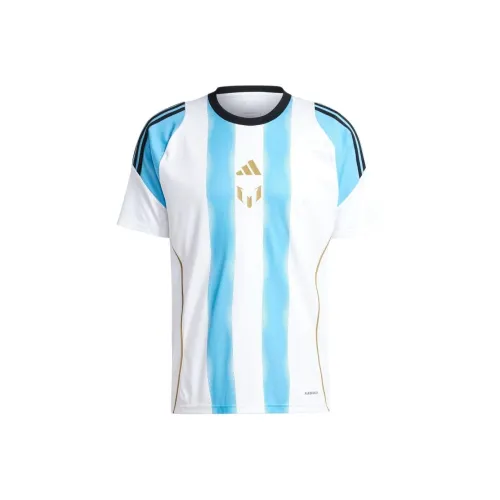 Adidas Messi Series Белый Синий Мужская Футбольная Джерси