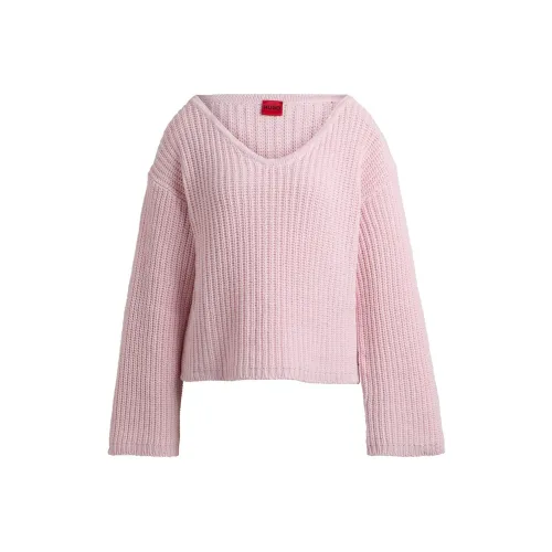 HUGO BOSS Розовые Женские Свитеры