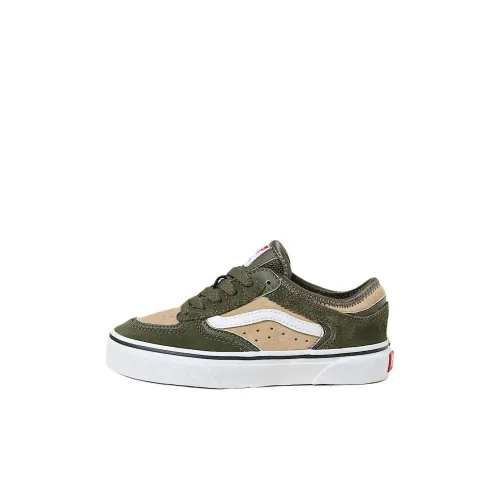 Vans Rowley Low Топ Детские Скейтбординги Зеленый коричневый для детей 3-7 лет