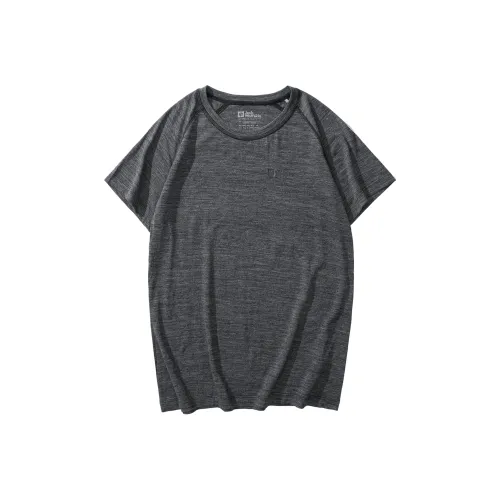 Jack Wolfskin Реглан рукав Бег Т-рубашка Женская Темно-серый