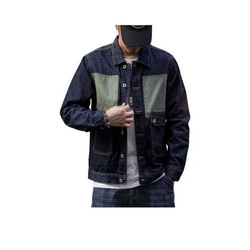 GELANLU Куртки Пальто Унисекс Синий