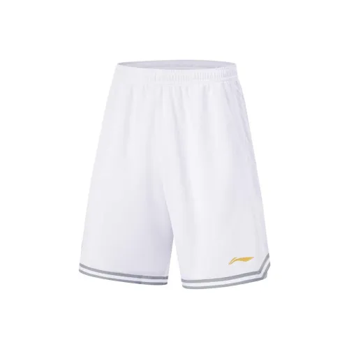 LINING Professional Basketball Collection CBA Collection Спортивные шорты Мужские Стандартные Белые