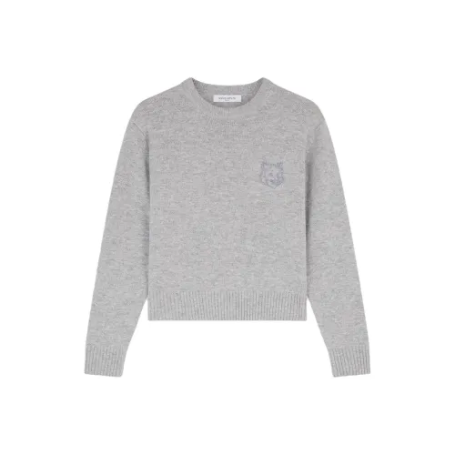 Maison Kitsune FW24 Свитер Женский Светло-Серый