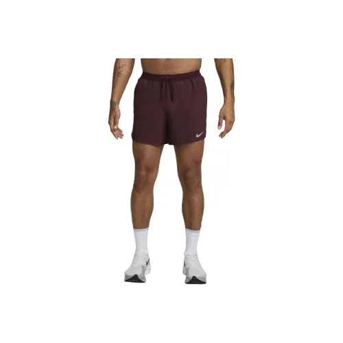 nike Dri Fit Stride 5' 2 in 1 Бег Спортивные шорты Мужские Бордовый Красный Смесь