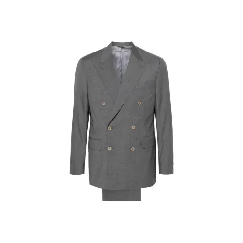 Canali SS24 Бизнес-костюм Мужской Серый